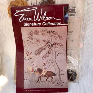 Erica Wilson Crewel embroidery Kit Vintage "Tribute Horse"